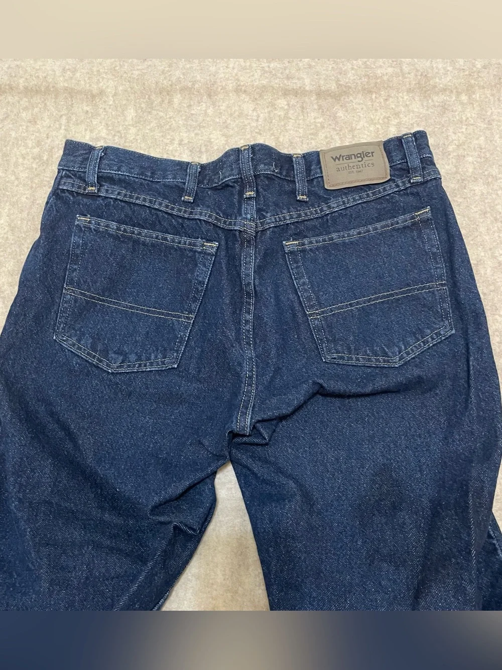 WRANGLER AUTHENTICS 35X29 DARK WASH STRAIGHT JEANS NWOT